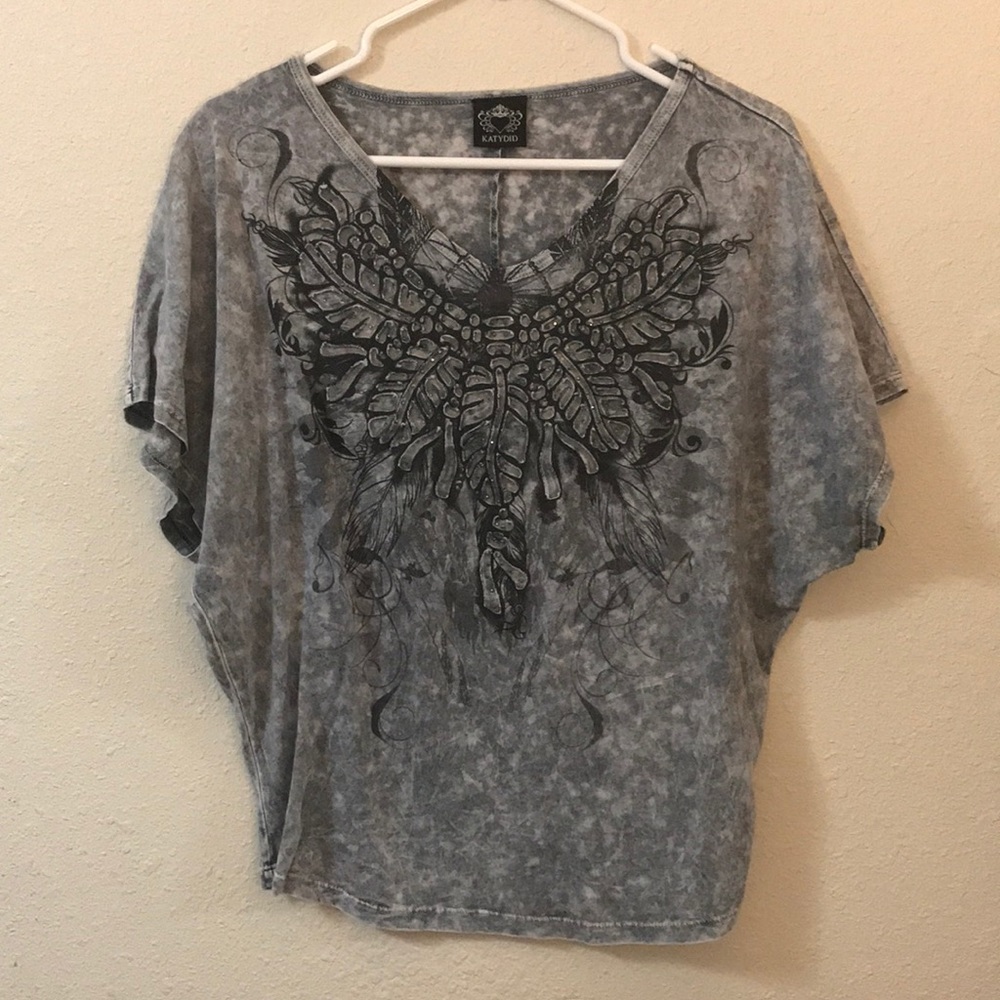 Grey Dressy Katydid Shirt